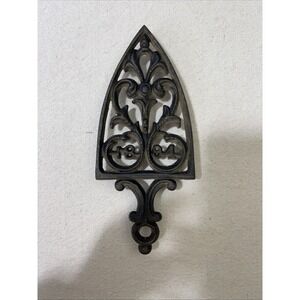 Vintage Wilton Cast Iron Trivet Hot‎ Iron Stand "1894"  Ornate Scroll Design
